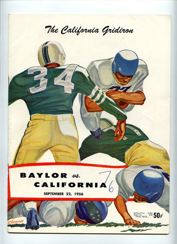 1956 Cal vs Baylor College Football Program