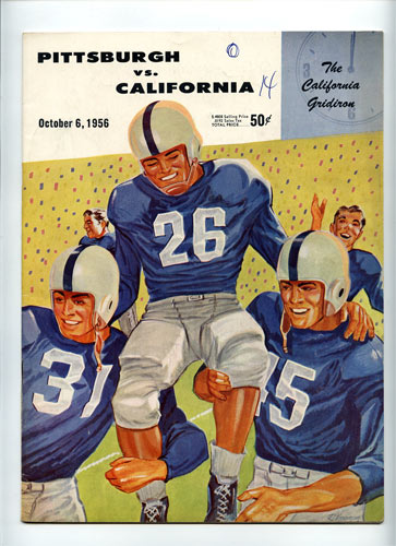 1956 Cal vs Pittsburgh College Football Program