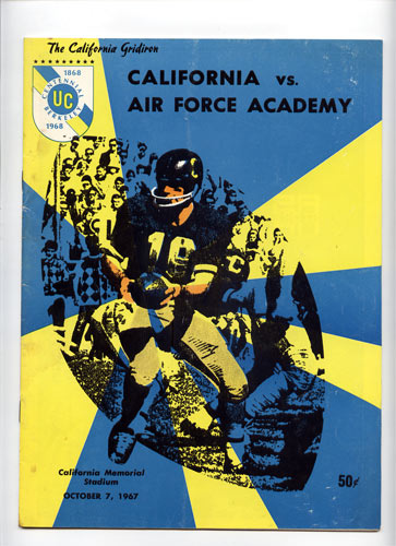 1967 Cal vs Air Force College Football Program