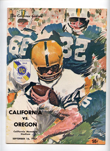 1967 Cal vs Oregon College Football Program