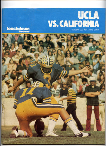 1977 Cal vs UCLA College Football Program