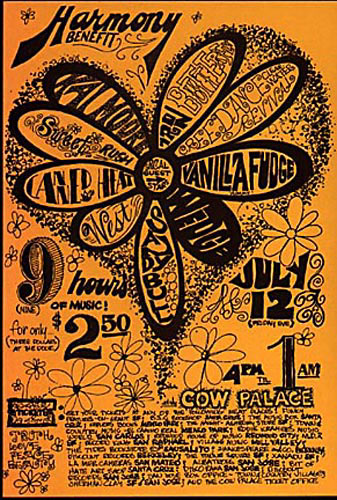 Creedence Clearwater Revival Vanilla Fudge  Handbill