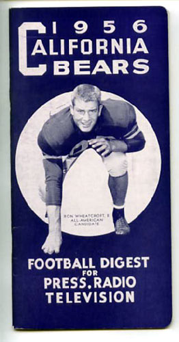 1956 Cal Bears Football Media Guide