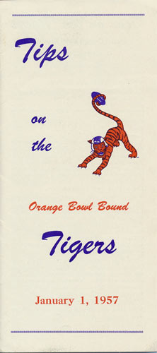 1957 Clemson Orange Bowl Media Guide
