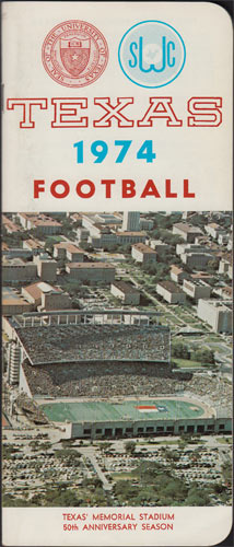 1974 University of Texas Football Media Guide