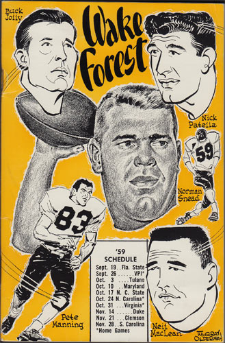 1959 Wake Forest Football Media Guide