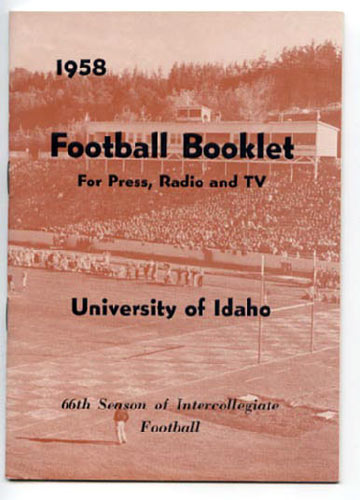 1958 University of Idaho Football Media Guide