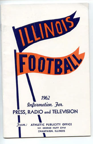 1962 University of Illinois Football Media Guide