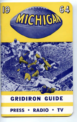 1964 University of Michigan Football Media Guide