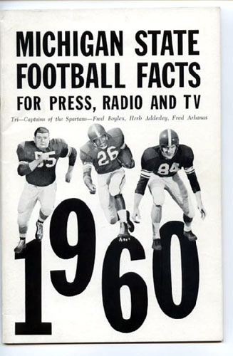 1960 Michigan State University Football Media Guide