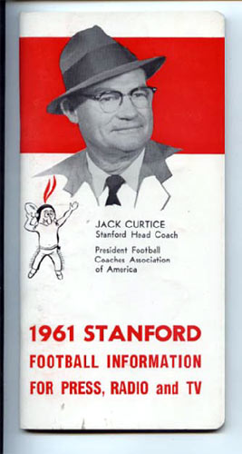 1961 Stanford University Football Media Guide