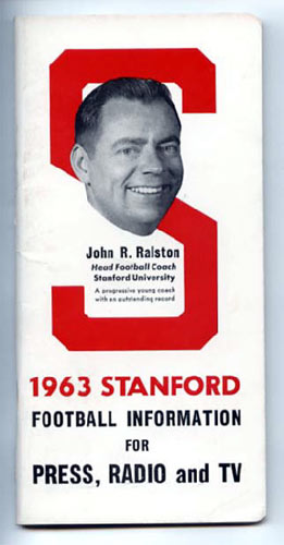 1963 Stanford University Football Media Guide