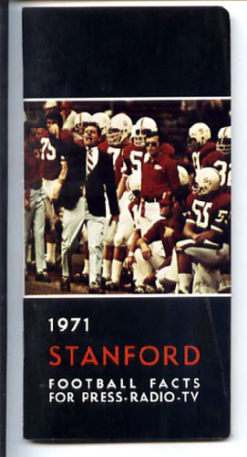 1971 Stanford University Football Media Guide