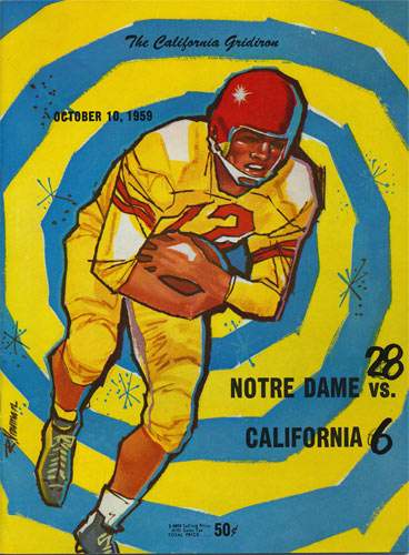 1959 Notre Dame vs Cal College Football Program