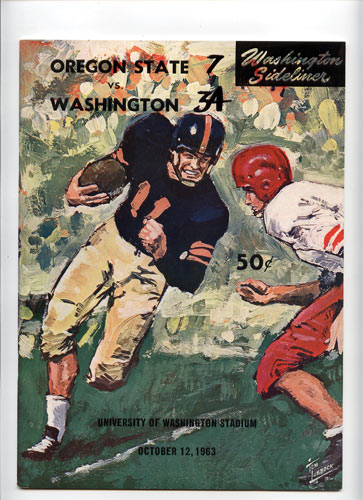 1963 Oregon State vs Washington College Football Program