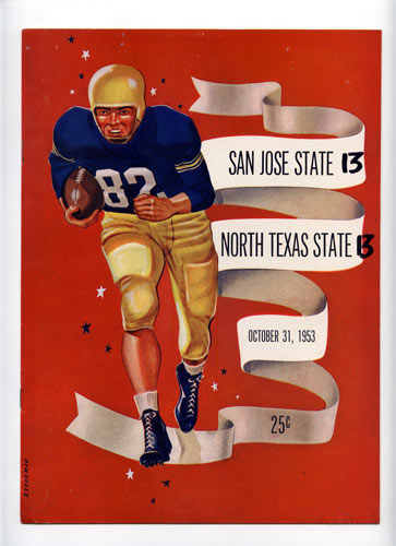 1953 San Jose State vs North Texas State College Football Program