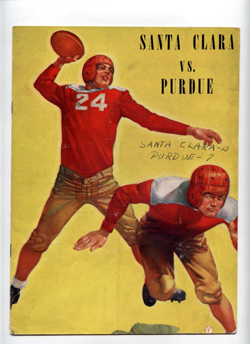 1939 Santa Clara vs Purdue College Football Program