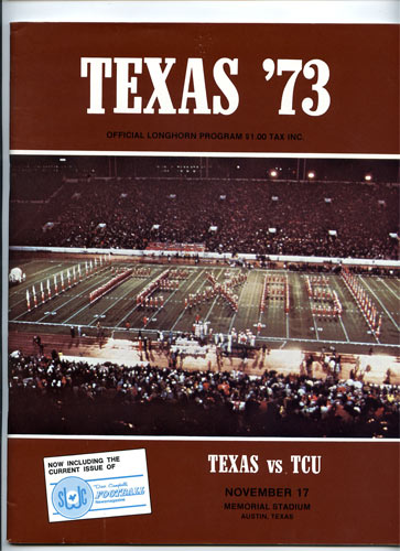 1973 Texas vs TCU College Football Program