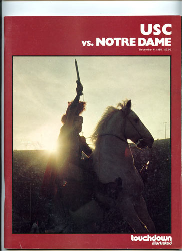 1980 USC vs Notre Dame College Football Program