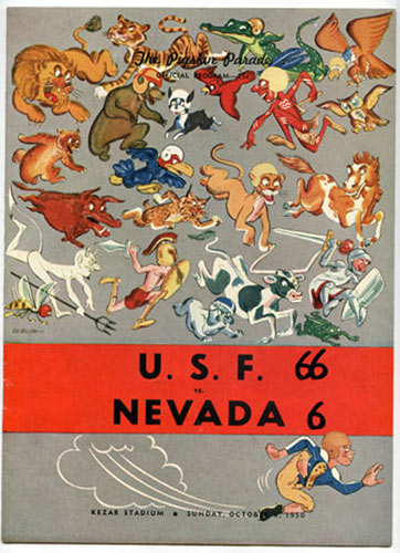 1950 USF vs Nevada College Football Program