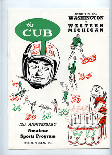 1956 Washington vs Western Michigan College Football Program