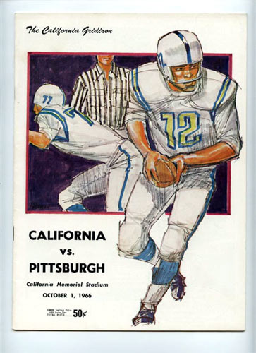 1966 Cal vs Pittsburgh College Football Program