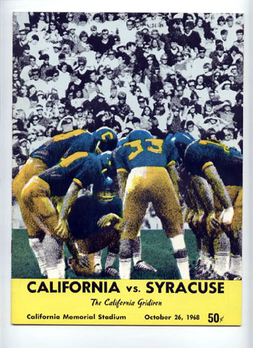 1968 Cal vs Syracuse College Football Program