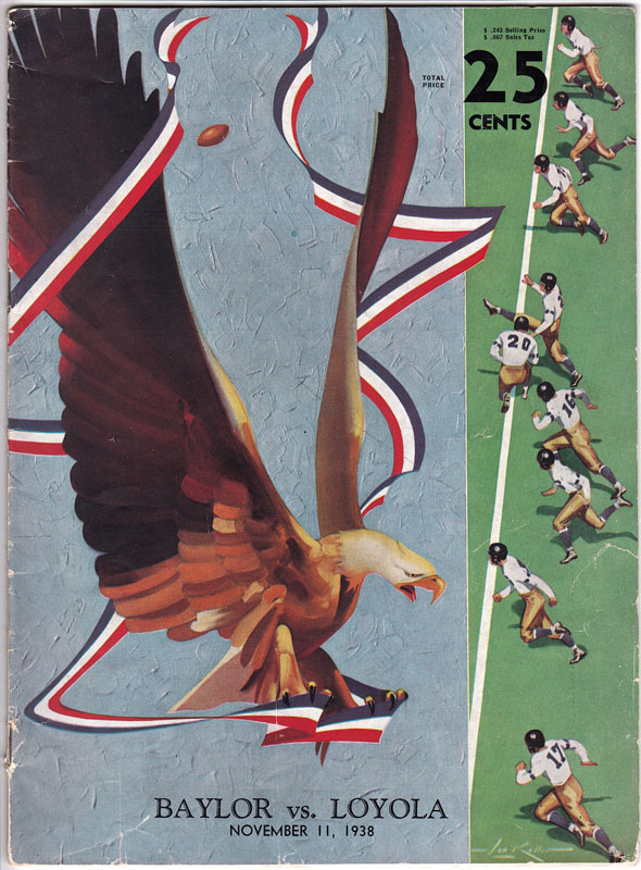 Baylor vs Loyola 1938 College Football Program