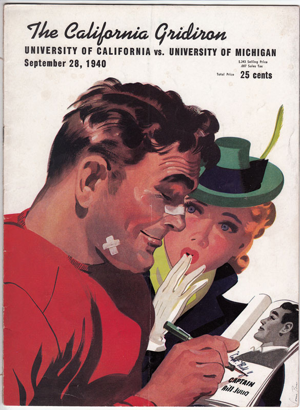 Cal Bears vs Michigan 1940 College Football Program