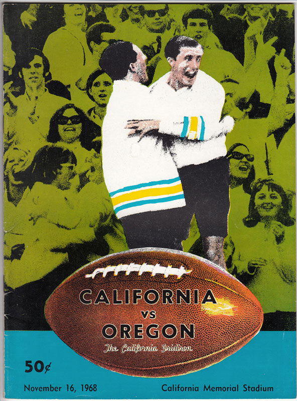California vs Oregon 1968 College Football Program