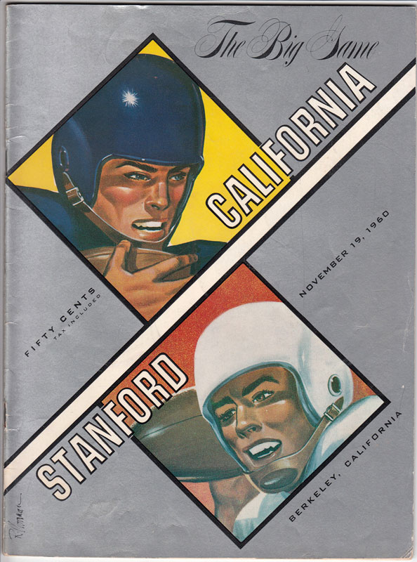 Stanford vs Cal Big Game 1960 College Football Program