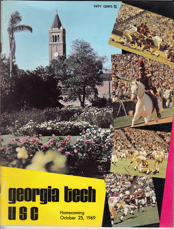 Georgia Tech vs USC Homecoming 1969 College Football Program