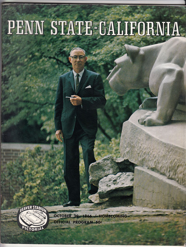 Penn State vs California Homecoming 1966 College Football Program