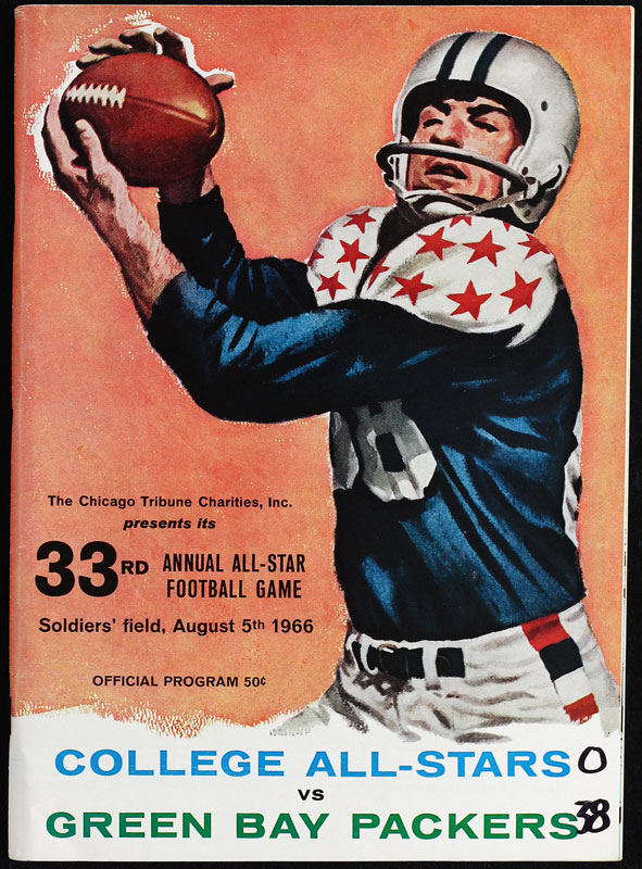 1966 33rd Annual All-Star Game Football Program