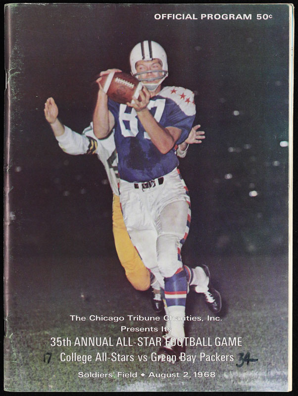 1968 35th Annual All-Star Game Football Program