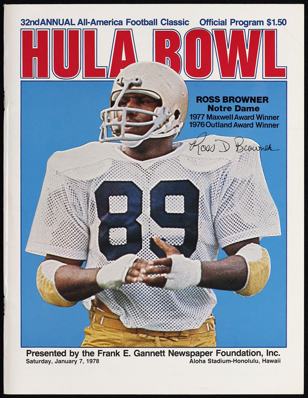 1978 32nd Annual Hula Bowl College Football Program