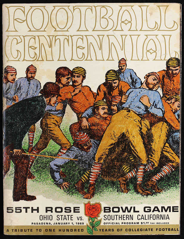 1969 Ohio vs USC Rose Bowl College Football Program