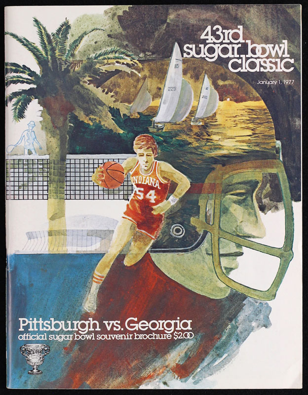1977 Pittsburgh vs Georgia 43rd Sugar Bowl College Football Program