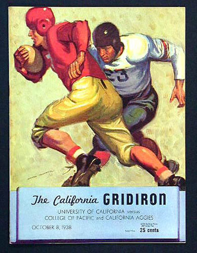 1938 Cal Bears vs Pacific Program College Football Program