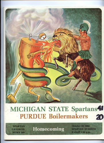1966 Michigan State vs Purdue College Football Program