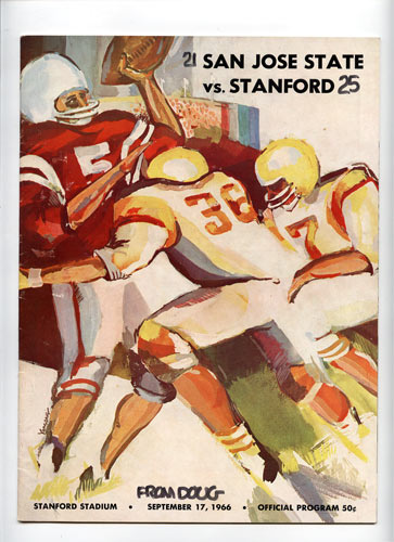San Jose State vs Stanford 1966 College Football Program