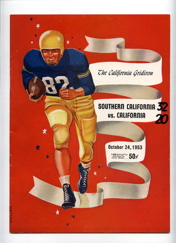 1953 USC vs Cal Bears College Football Program