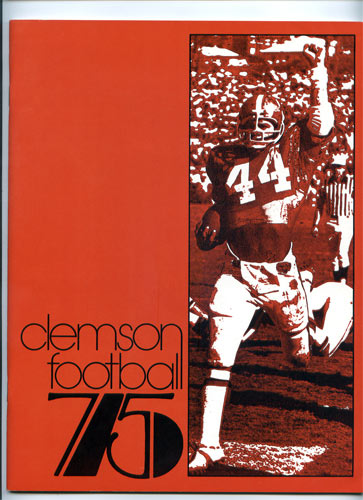 1975 Clemson Football Yearbook Media Guide