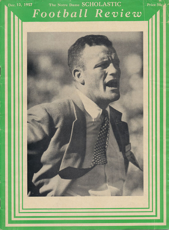 1957 Notre Dame review Football Yearbook