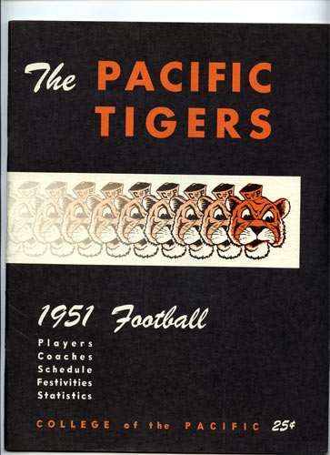 1951 College of the Pacific Football Media Guide