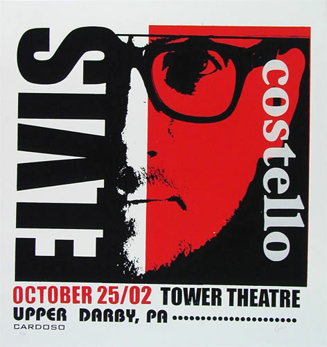 Pete Cardoso Elvis Costello Poster