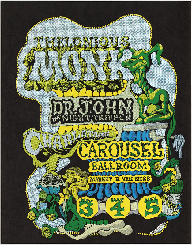 Rick Shubb Carousel Ballroom Thelonious Monk Poster