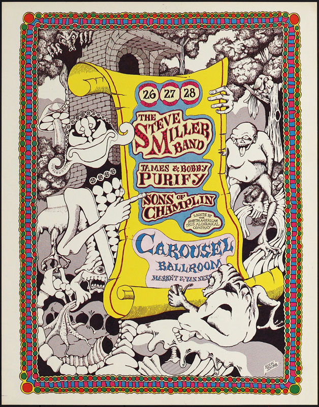 Rick Shubb Carousel Ballroom Steve Miller Band Poster