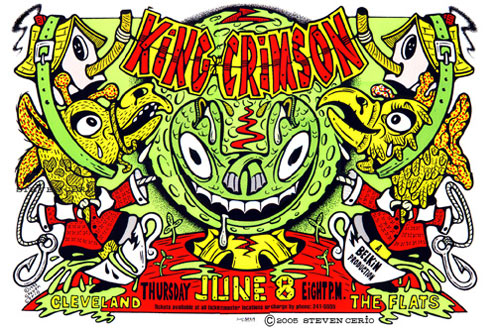Steve Cerio King Crimson Poster
