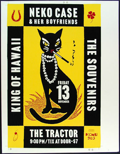 Art Chantry Neko Case & Her Boyfriends Poster